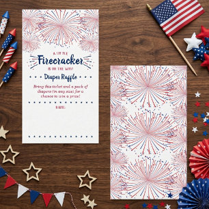 Firecracker unterwegs! Babydusche am 4. Juli Begleitkarte