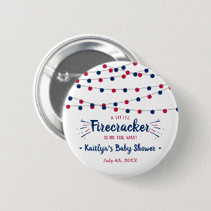 Firecracker unterwegs! Babydusche am 4. Juli Button