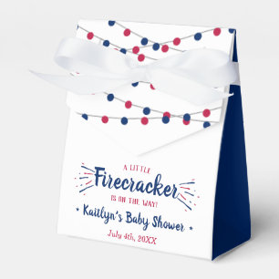 Firecracker unterwegs! Babydusche am 4. Juli Geschenkschachtel