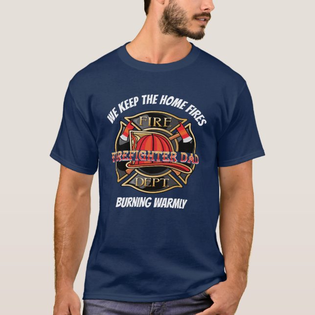 FIREFIGHER-VATER T-Shirt (Vorderseite)