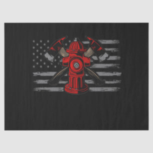 Firefighter American Flag AX Seidenpapier