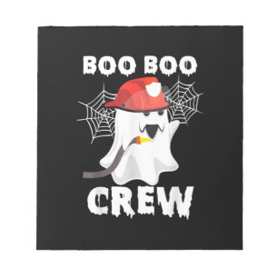 Firefighter Boo Crew Halloween Ghost Fireman Boo B Notizblock