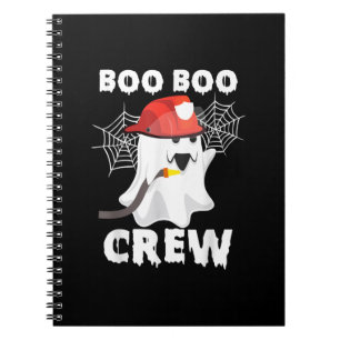 Firefighter Boo Crew Halloween Ghost Fireman Boo B Notizblock