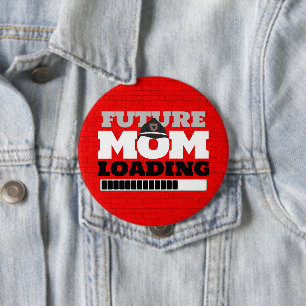 Firefighter Brick Future Mama Baby Shootknopf Button