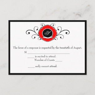 Firefighter Custom Wedding RSVP Cards Karte