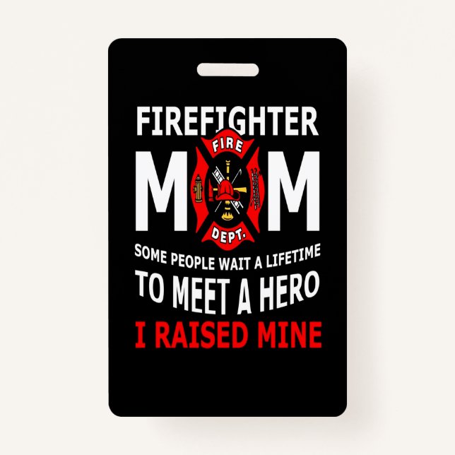 Firefighter | Feuerwehren Mama Einige Leute Ausweis (Vorderseite)