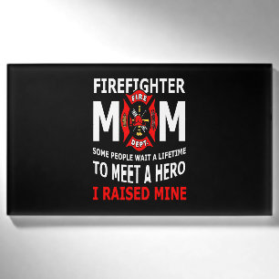 Firefighter Feuerwehren Mama Einige Leute Namenschild