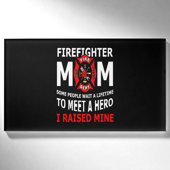 Firefighter | Feuerwehren Mama Einige Leute Namenschild (Vorderseite)