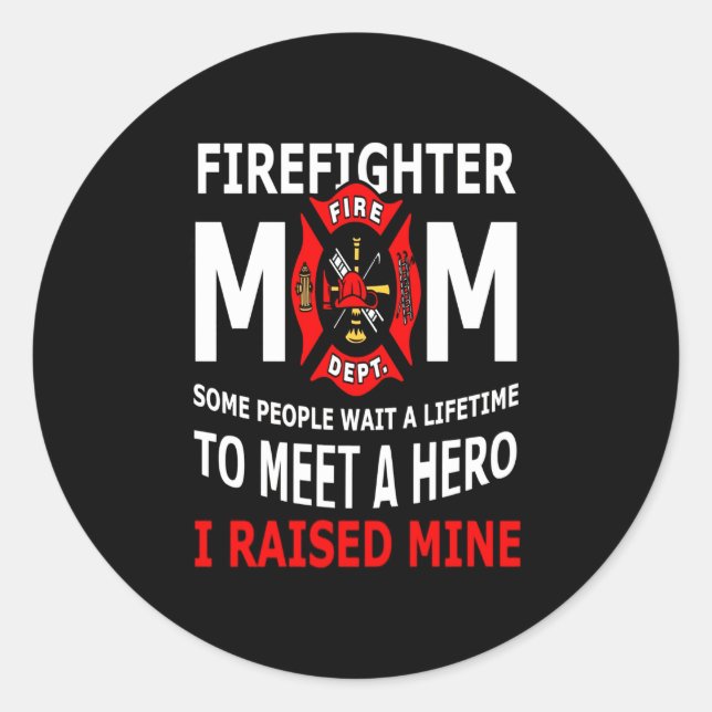 Firefighter | Feuerwehren Mama Einige Leute Runder Aufkleber (Vorderseite)