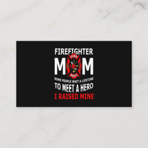 Firefighter Feuerwehren Mama Einige Leute Visitenkarte