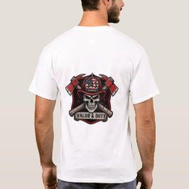 Firefighter/Fire Department Skull Axes T-Shirt