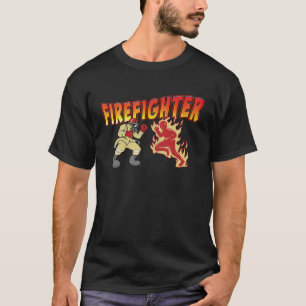 Firefighter Fireman Boxing T-Shirt