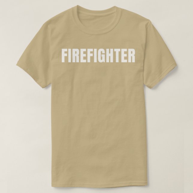 Firefighter Funny Job Title Profession Birthday Gi T-Shirt (Design vorne)
