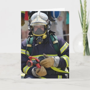 FIREFIGHTER FUNNY ÜBER DIE HILFSGEBURTSKARTE KARTE