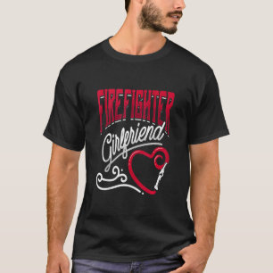 Firefighter Girlfriend Thin Red Line Wasserschlauc T-Shirt