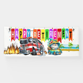 FIREFIGHTER HAPPRETIREMENT BANNER
