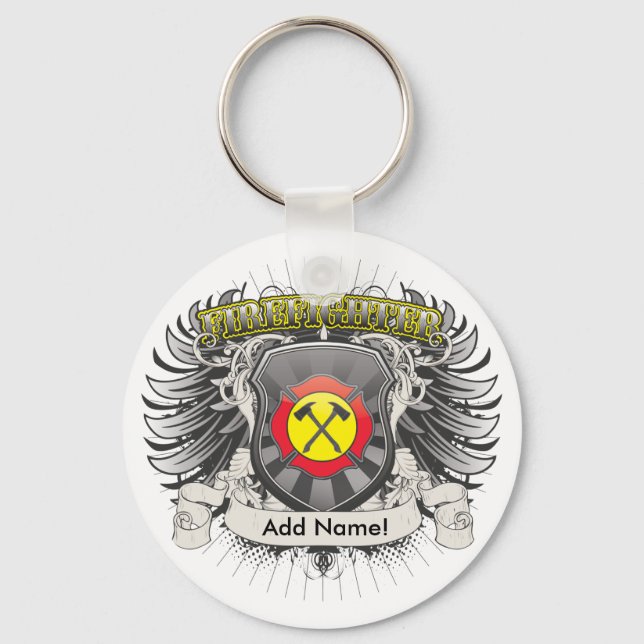 Firefighter Heraldry Schlüsselanhänger (Vorderseite)