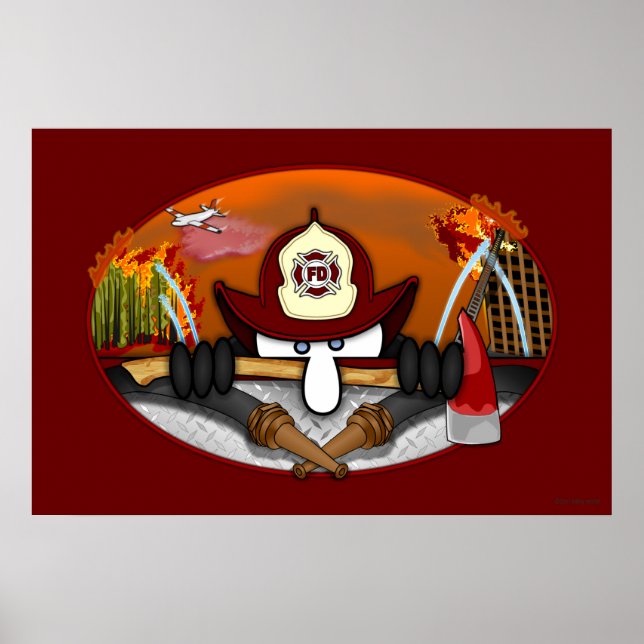 Firefighter Kilroy Poster (Vorne)