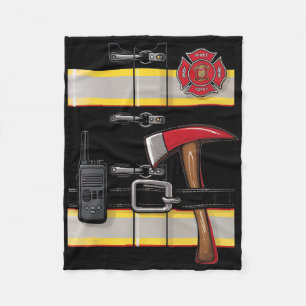 Firefighter-Kostüm Fireman Uniform Ax Radio Hall Fleecedecke