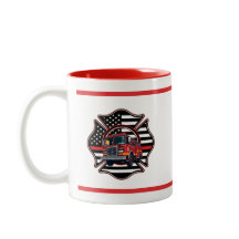 Firefighter Maltese Cross,Thin Red Line,Firetruck