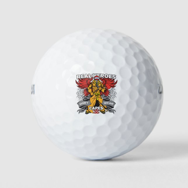 Firefighter Real Heroes Golfball (Vorderseite)