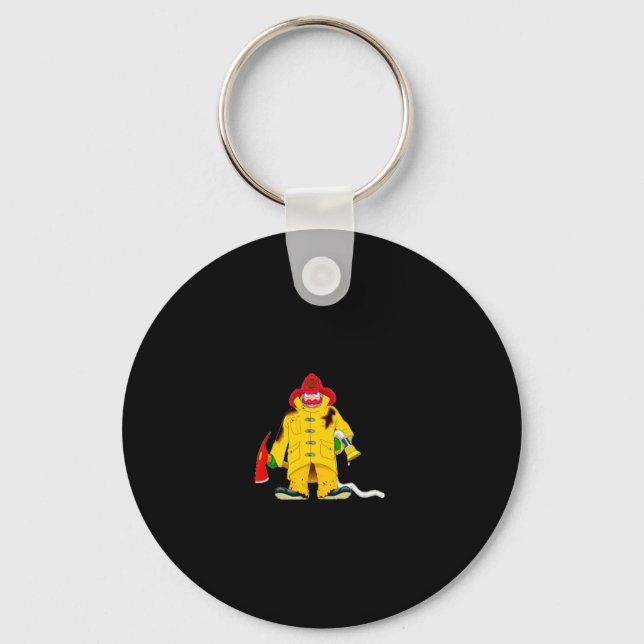 Firefighter Smoke Alarms Dont Save Lives  Schlüsselanhänger (Vorderseite)