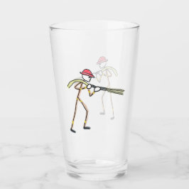 Firefighter Stickman Glas