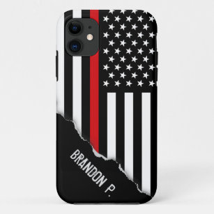 Firefighter Styling Out American Flag Custom Case-Mate iPhone Hülle