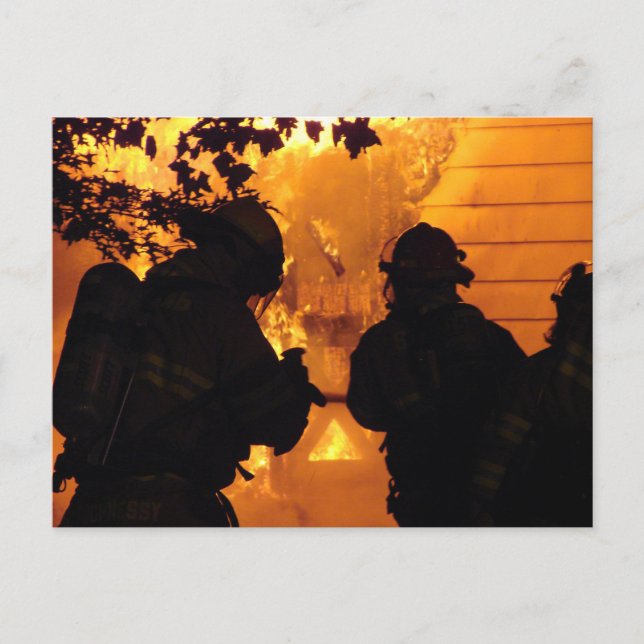 Firefighter Team Postkarte (Vorderseite)
