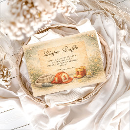 Firefighter Theme Diapper Raffle Begleitkarte
