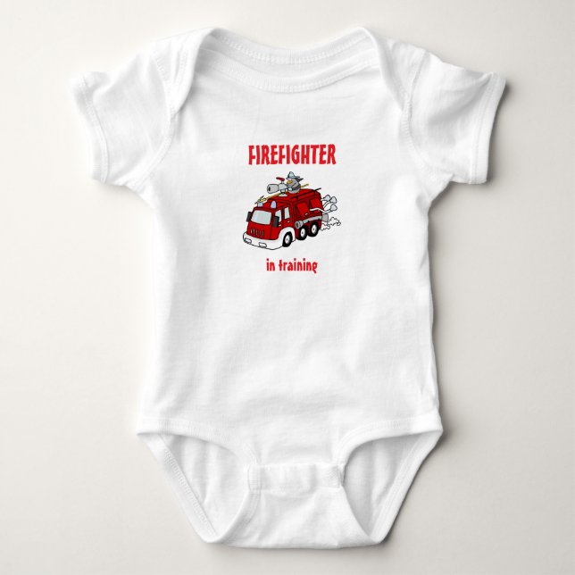 Firefighter Training Baby Bodysuit Strampler (Vorderseite)