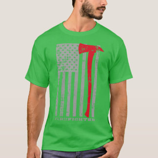 Firefighter USA-Flagge T-Shirt