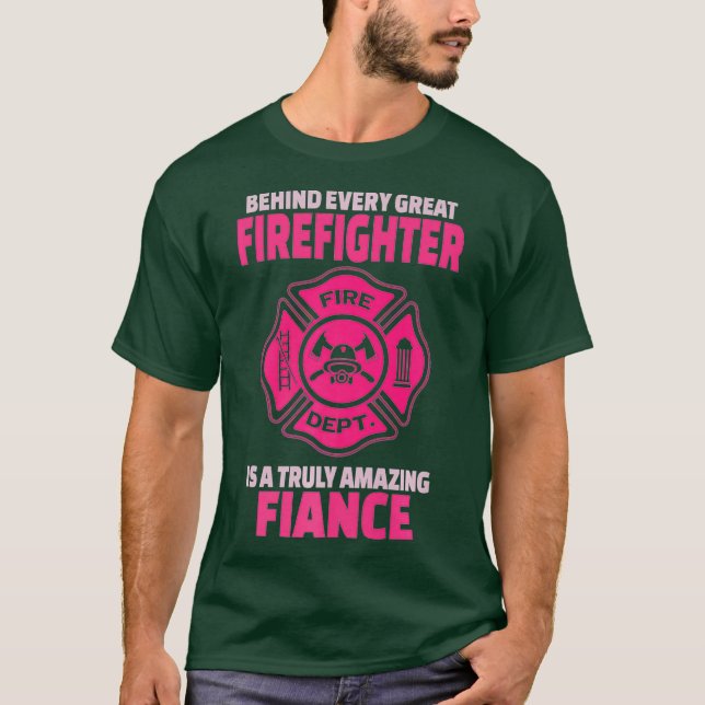 Firefighter-Verlobte-Unterstützungsdatenbank oder  T-Shirt (Vorderseite)
