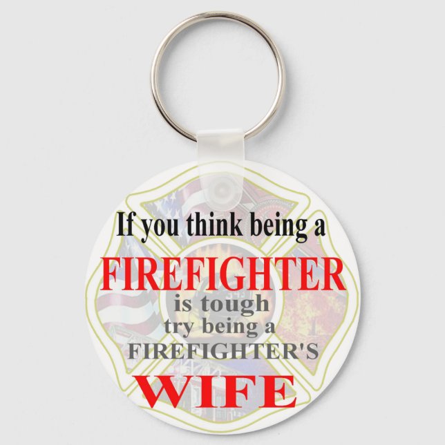 FIREFIGHTERS-EHEFRAU SCHLÜSSELANHÄNGER (Vorderseite)