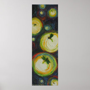 Fireflies auf dem Nachtposter Poster