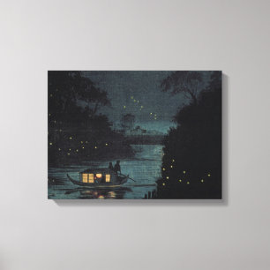 Fireflies bei Ochanomizu von Kobayashi Kiyochika Leinwanddruck