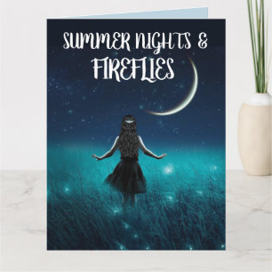 FIREFLIES CARTES D'ANNIVERSAIRE D'ÉTÉ POUR ELLE