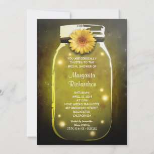Fireflies & Mason Jar Whimsical Brautparty Einladung