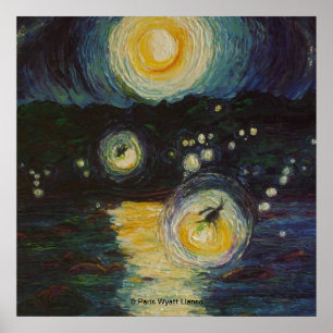 Fireflies über das Susquehanna Fine Art Poster
