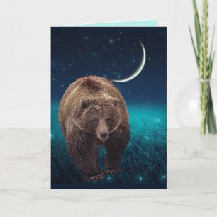 FIREFLIS GRIZZLY BEAR GEBURTSTAGSKARTE 4 FRAMING DANKESKARTE