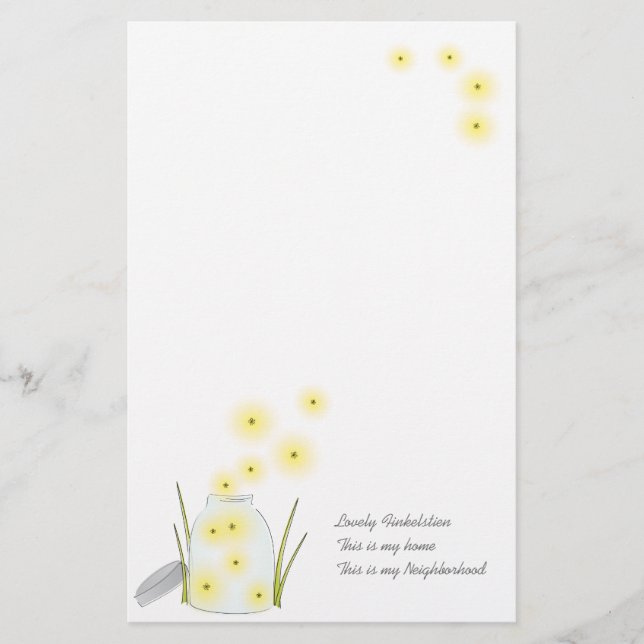 Firefly Briefpapier (Vorderseite)