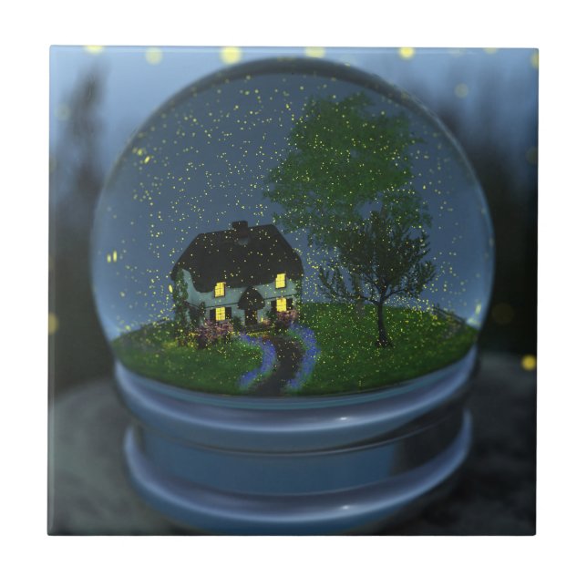 Firefly Globe Decorative Tile Fliese (Vorderseite)