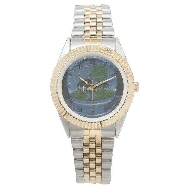 Firefly Globe Watch Armbanduhr (Vorderseite)