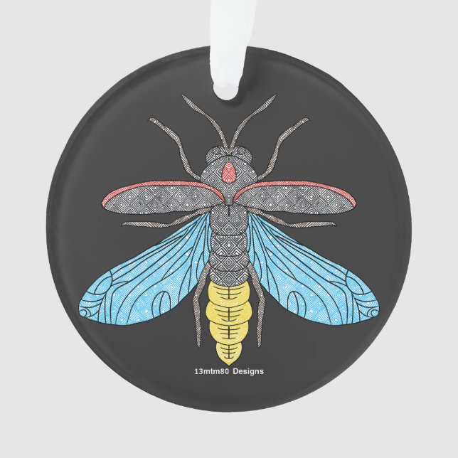 Firefly (schwarz) - Akryllische Ornamente (Vorderseite)