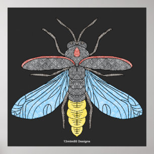 Firefly (schwarz) - Poster Print