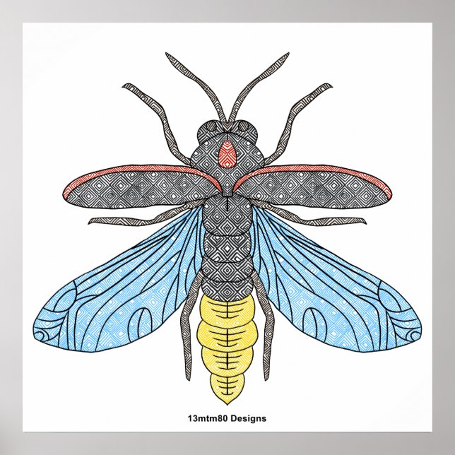 Firefly (weiß) - Plakatdruck Poster (Vorne)