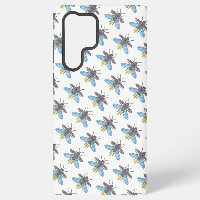 Firefly (weiß) - Samsung (S22 Ultra) Case Samsung Galaxy Hülle (Rückseite)