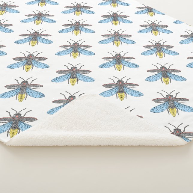 Firefly (weiß) - Sherpa Blanket Sherpadecke (3/4)