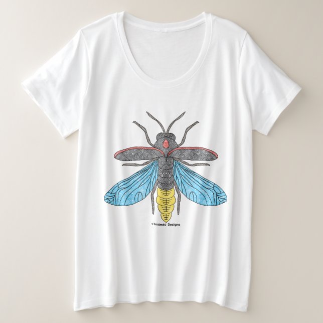 Firefly (weiß) - Women's Plus Size T - Shirt (Design vorne)