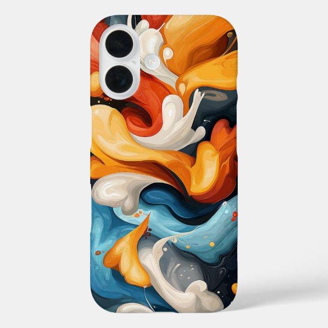 Firefruit Flora iPhone 16 Hülle (Rückseite)